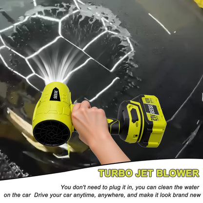 SEESE 1000G High‑Thrust Cordless Turbo Jet Blower, Pure Copper Motor, Multi‑Use for Car Drying, Leaf & Snow Removal, Home & Garden